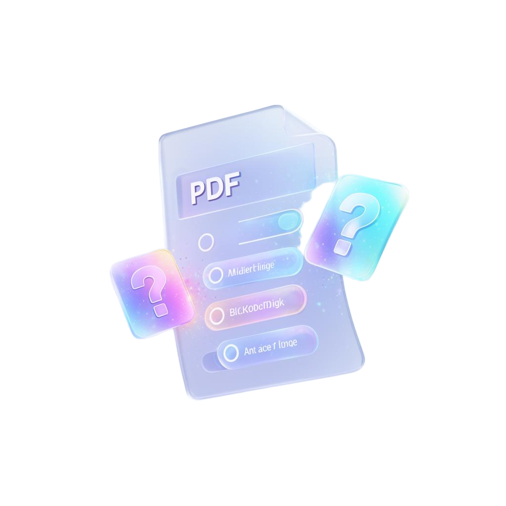 AI converting PDF to exam questions
